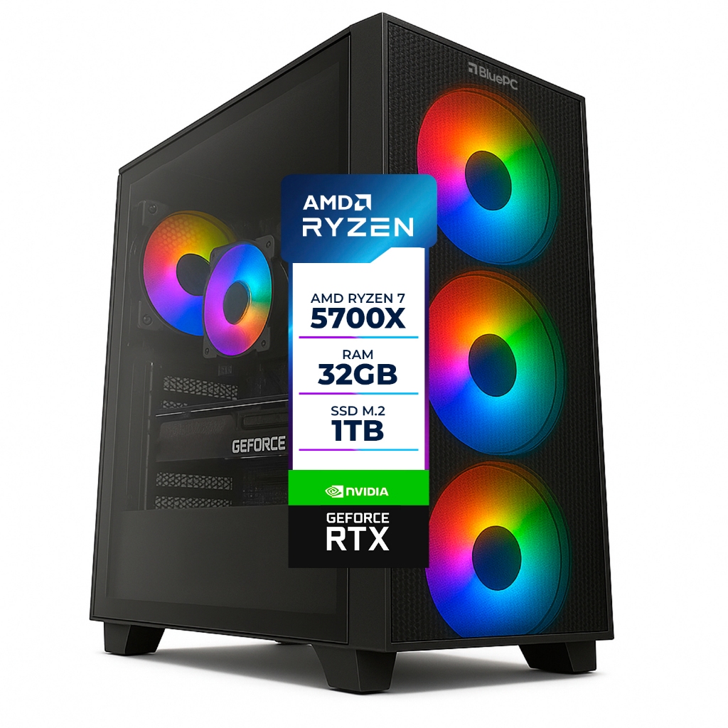 computador gamer inari amd ryzen 7 5700x radeon rx 6700 xt 12gb