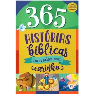 365 Histórias bíblicas narradas com carinho | Conheça lindas histórias de fé bondade e amor de personagens inesquecíveis em Oferta na Shopee
