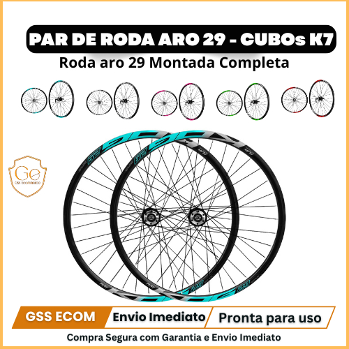 Par de Roda Aro 29 KOG Bicicleta Aro 29 Universal Completa Montada ...