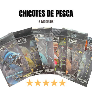 Kit Chicote Pernada de Pesca Pronto c/ Acessórios