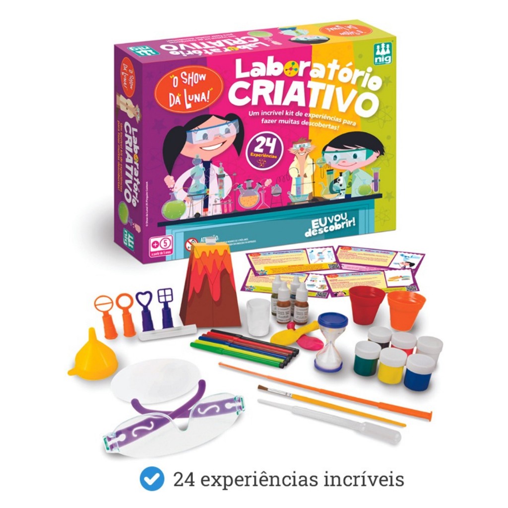 Kit Laboratório Criativo Infantil Nig Brinquedos - Experiências ...