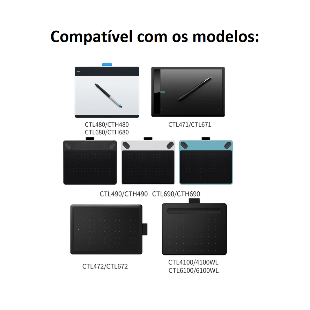 Cavo di ricarica USB e sincronizzazione dati compatibile con Wacom-Intuos CTL470 CTL471 CTL472 CTL671 CTL672 CTL480 CTL490 CTL690 CTL4100 CTL6100 CTH470 CTH480