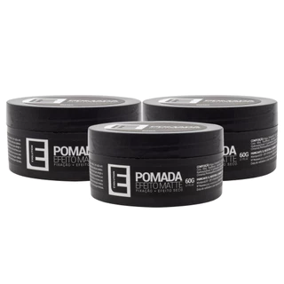 3 UNI CERA MODELADORA MATTE EFEITO SECO EVOLUTION BARBER - PASTA PARA CABELO
