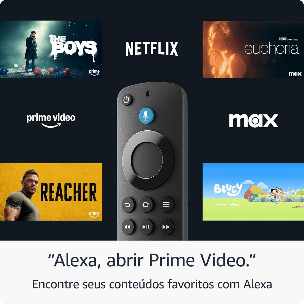 Novo Amazon Fire TV Stick Full HD ( 3ª Geração ) quad-core de 1,7