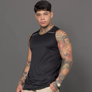 Camiseta masculina Regata dryfit para atividades fisicas academia musculação corrida treino Esporte