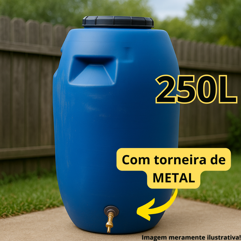 BOMBONA/TONEL/BARRICA/TAMBOR 250 LITROS COM TORNEIRA DE METAL USADA ...