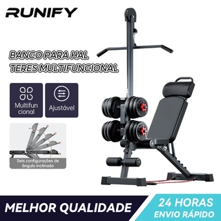 Treine Tudo em Casa com Tração Alta! Banco Multifuncional 12 em 1 – Suporta Até 500kg
