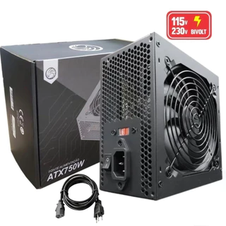 Fonte ATX Gamer Brazil PC 750w Bivolt Cor Preto BPC/7400-B 24 pinos