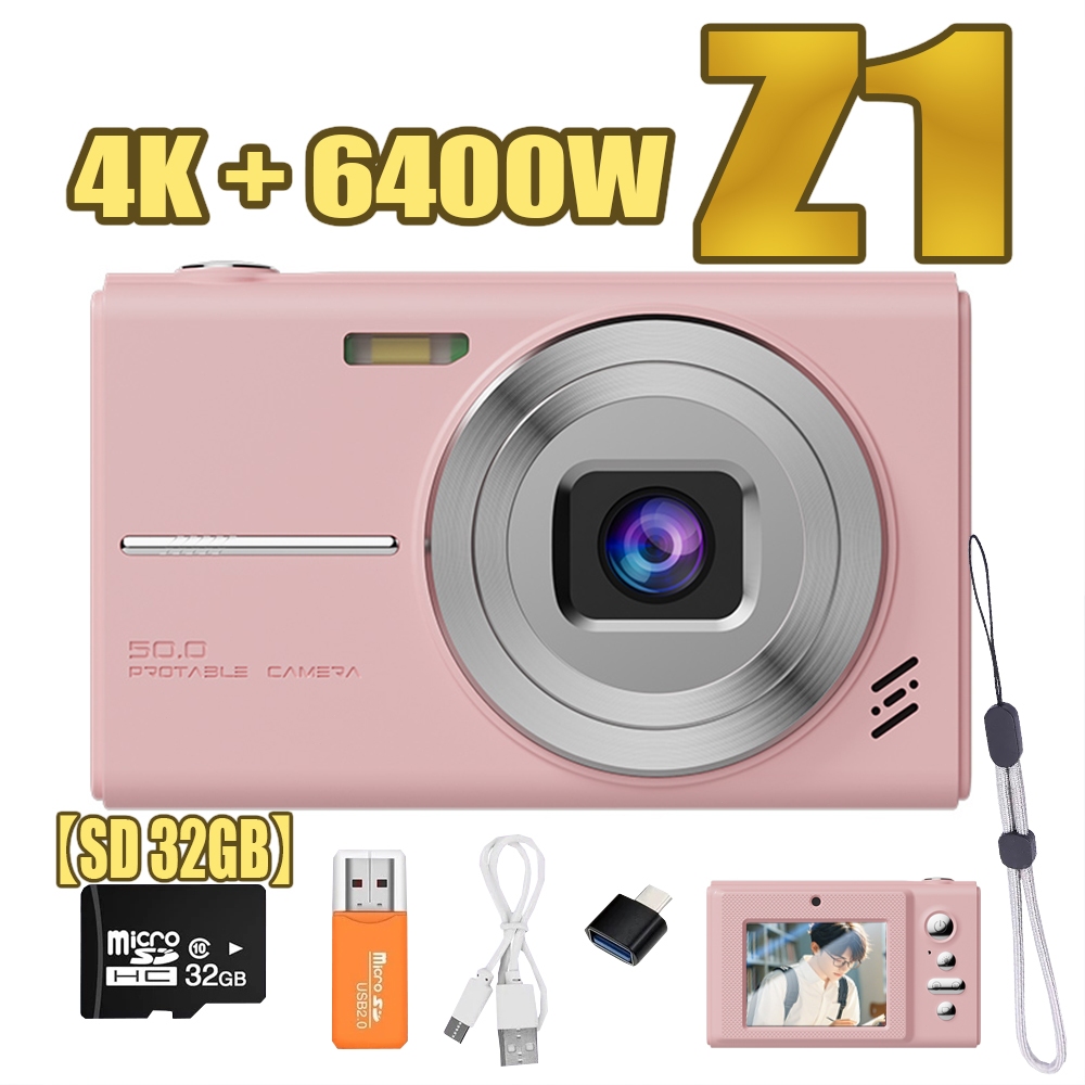 2025 Z1 CCD 8X Zoom Digital Câmera 4K Para Estudante De Fotografia