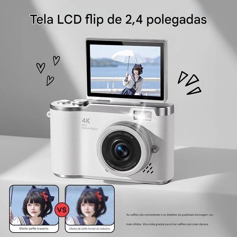 2025 Novo C8 produto Campus CCD 4k 8x HD câmera Digital estudante