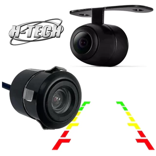 Camera de Ré H-Tech Borboleta Dupla Função Parachoque 2X1 Automotiva HD HT-CR50