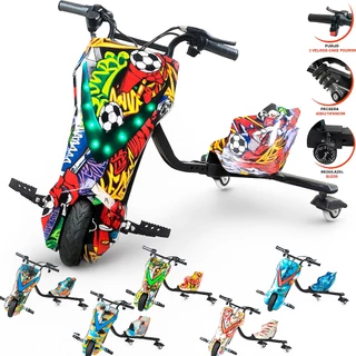 Triciclo Elétrico Drift Driftting Infantil Adultos em Ação 250w 350w Novo Super Barato + Kit Proteção