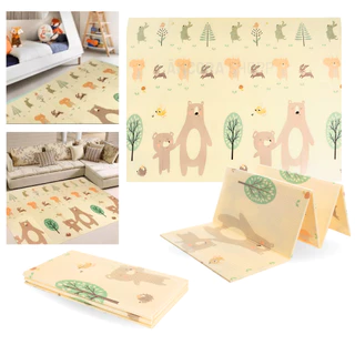 Tapete Infantil de Atividades Dupla Face Urso Tatame Térmico Emborrachado 180 x 120 x 1CM em Oferta na Shopee