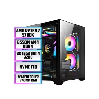 PC GAMER RYZEN 7 5700X, B550M, WI-FI, 32GB RAM, NVME 1TB, NVIDIA RTX 5060 8GB, GABINETE 3 FANS