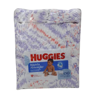 Pacotão Economico Huggies com 100 fraldas P(3,5 - 6kg) M(5,5 - 9,5kg) G(9 -12,5kg) XG (12 - 15kg) XXG(14 - 20Kg) em Oferta na Shopee