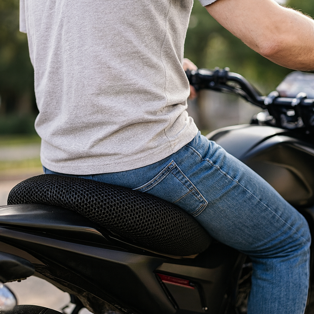 Capa Protetora Banco De Moto Térmica Impermeável Preta Nylon