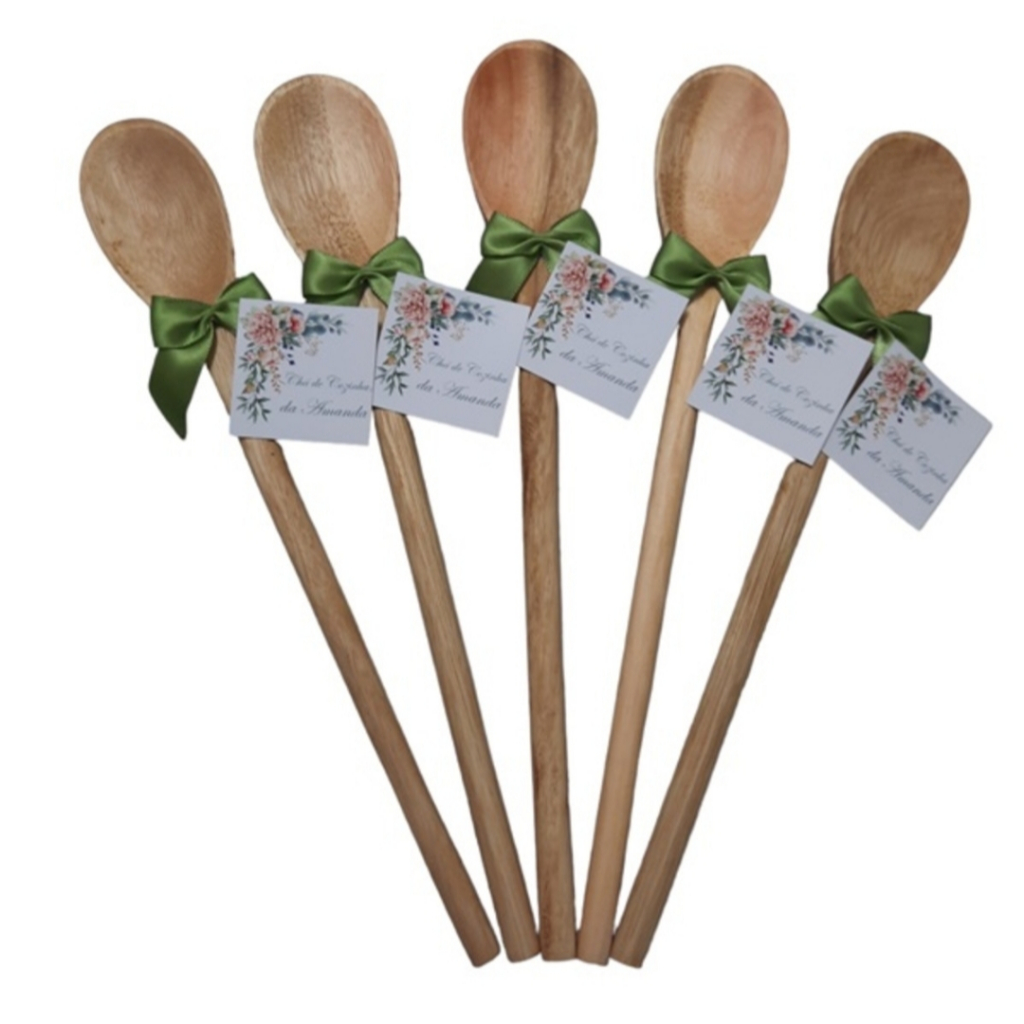 Lembrancinhas de Madeira Para chá de panela Oliva Rose Colher de pau 26x4 cm Cozinha Festa Casa Nova em Oferta na Shopee