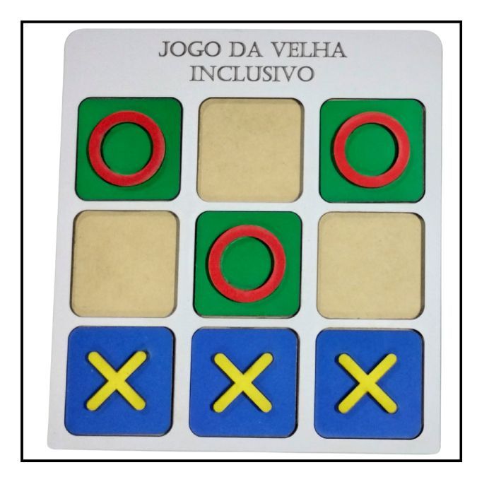 Jogo da Velha Inclusivo com Peças em Alto Relevo – Acessível e ...