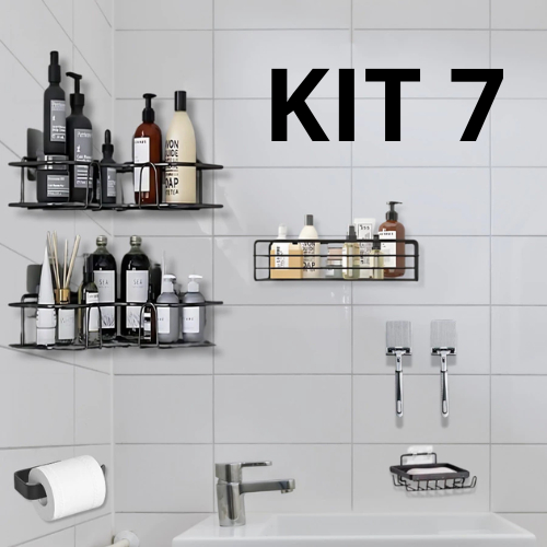 Kit Suporte de Banheiro para Cosméticos Suporte Organizador Multiuso