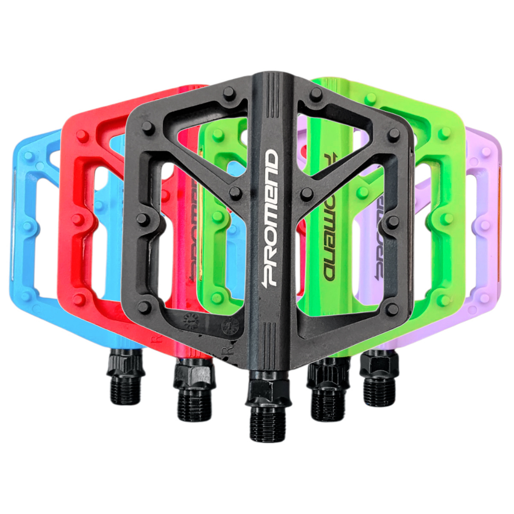 Pedal Plataforma Freestyle 9/16 com refletor Antiderrapante Mtb BMX Enduro Promend