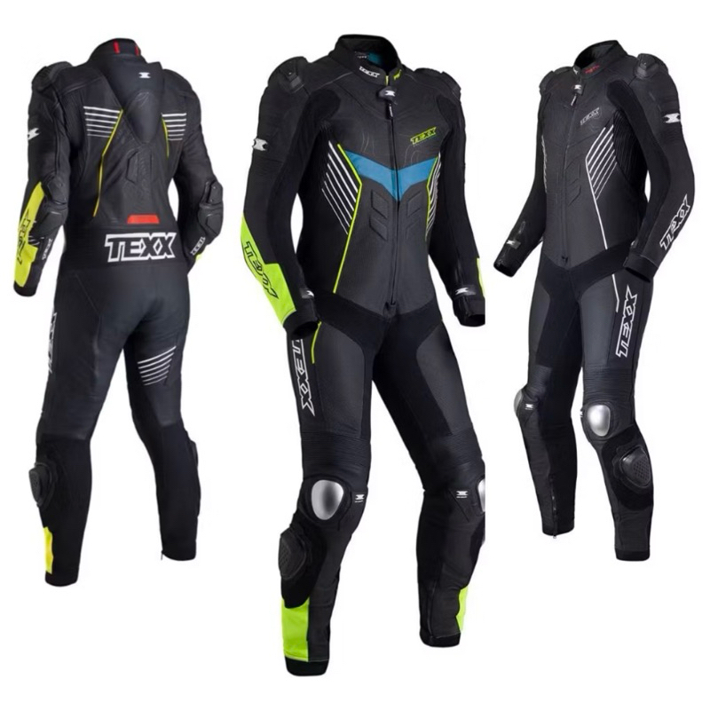 Macacao Texx Pista 2 Pecas Couro Motociclista
