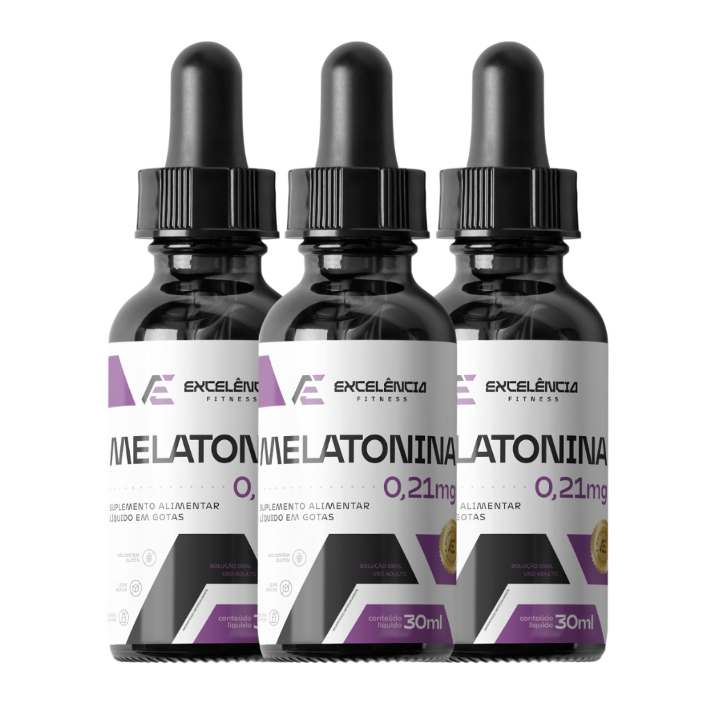 Kit 3x Melatonina em Gotas – Durma Melhor e Acorde Renovado | 30ml ...