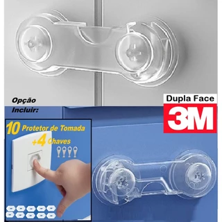 Kit 10 Travas Gaveta Porta Transparente em Oferta na Shopee