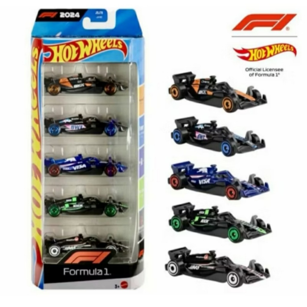 Hot Wheels Ferrari Pack 5 ou Pack F1 - Formula 1 - Escolha
