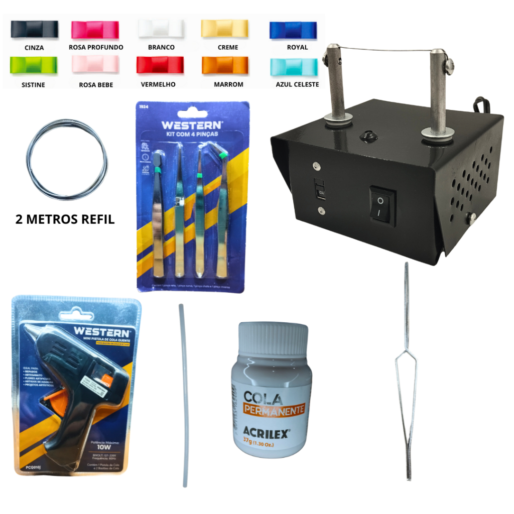 Kit Máquina De Cortar Fitas e Selar