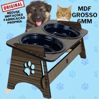 Comedouro Bebedouro Pet Suspenso Para Gato e Cachorro Com TAMPAS