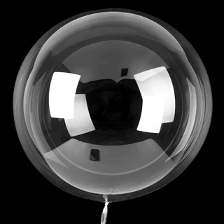 Kit 50 Unidades Balão Bubble 24 Polegadas 60 Cm Cristal Festas Decoração
