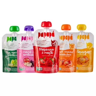 Papapa Kit 5un - 5 Sabores - Papinha Organica 100g em Oferta na Shopee