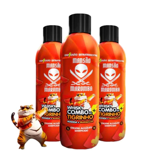 Kit com 3 Energético Bebida Mansão Maromba 1 Litro Explosão de sabores