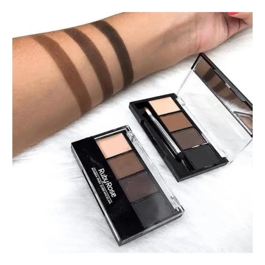 Trio de Sombras para Sobrancelhas Alta Pigmentação Ruby Rose