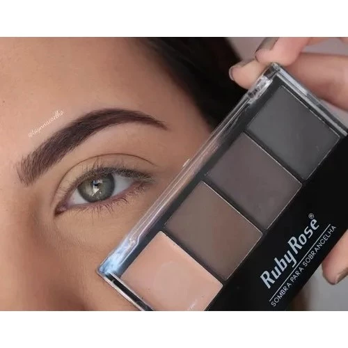 Trio de Sombras para Sobrancelhas Alta Pigmentação Ruby Rose