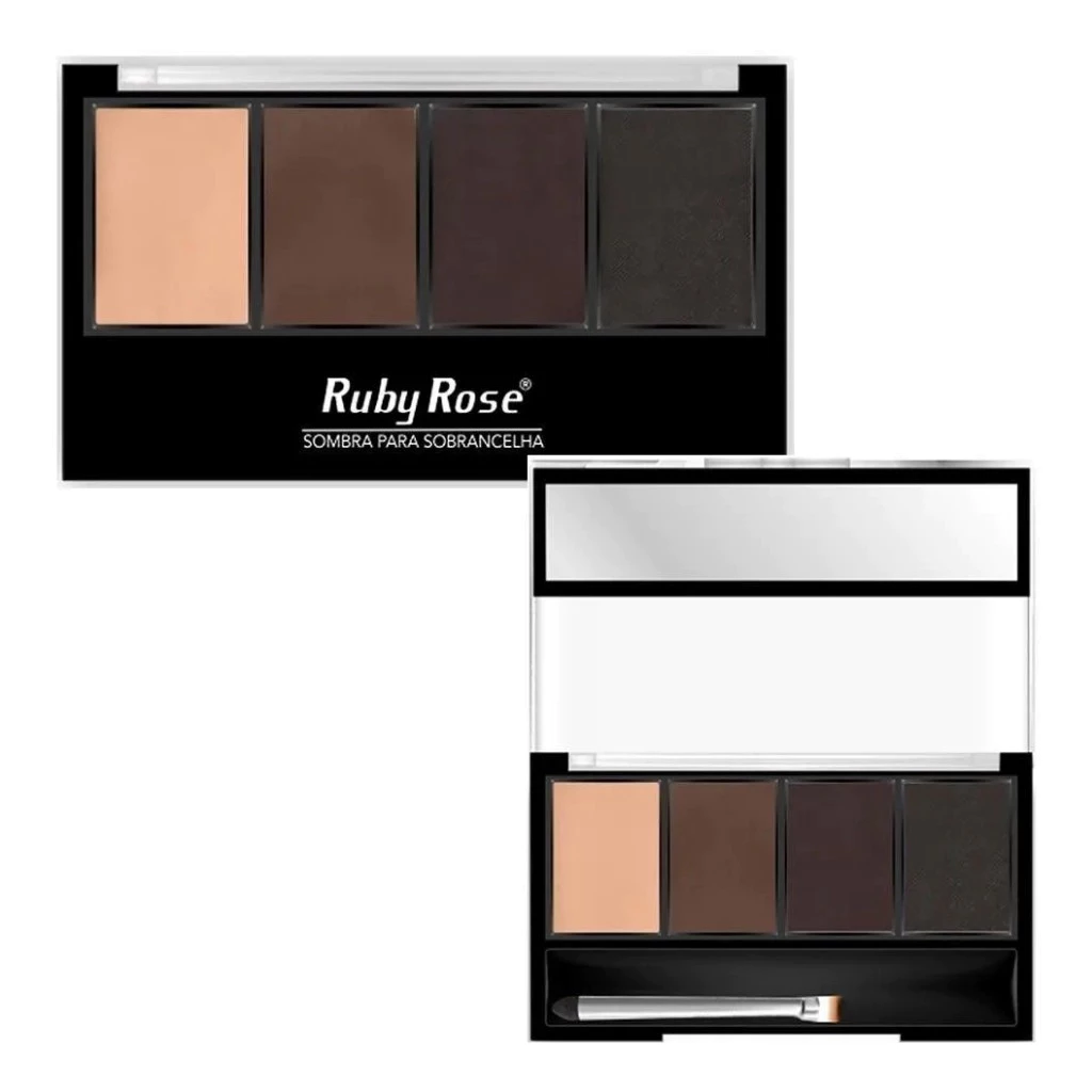 Trio de Sombras para Sobrancelhas Alta Pigmentação Ruby Rose