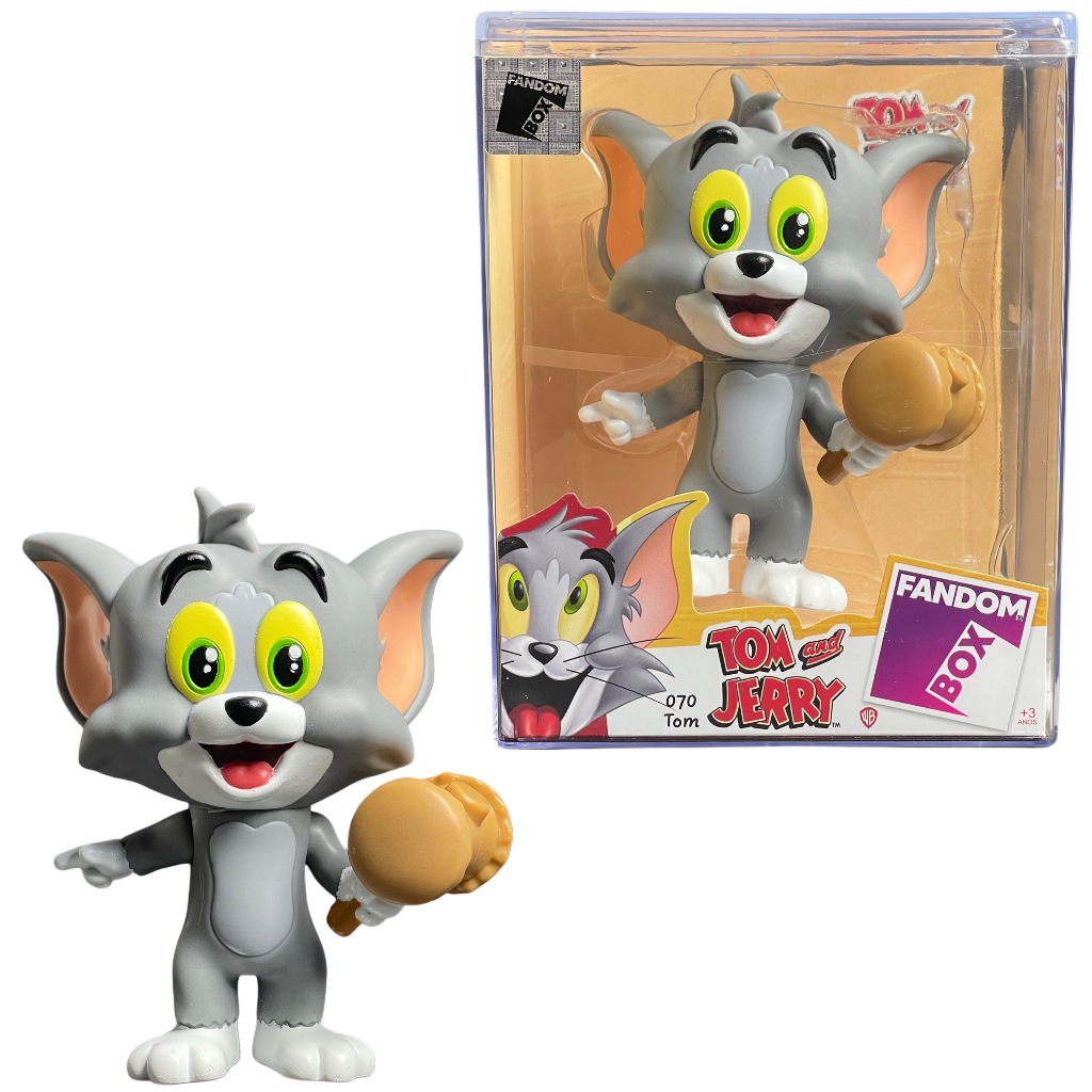 Boneco Fandom Box Tom Colecionável Tom e Jerry Oficial Recomendada +3 ...