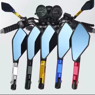 Retrovisor Esportivo Universal Moto CG 125 150 160 Titan Fan Bros Hornet Twister Alumínio Racing Colorido Par