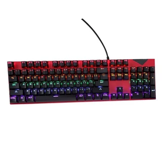Teclado Mecânico Rgb 7 Cores Gamer ABNT2 Switch Blue Anti Ghosting Baz ley-2081