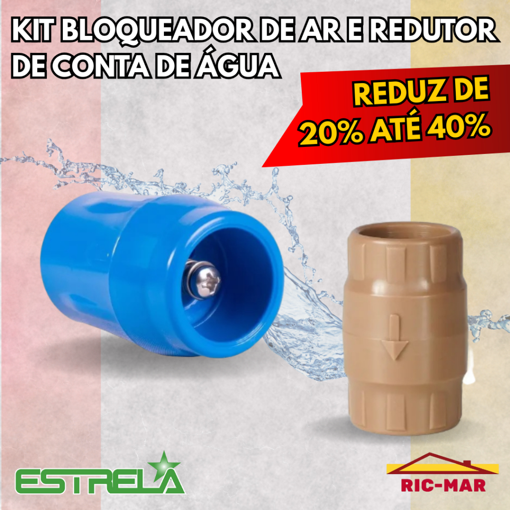 Kit Bloqueador de Ar 3/4 para Hidrômetro – Reduza sua Conta de Água! (1 ...