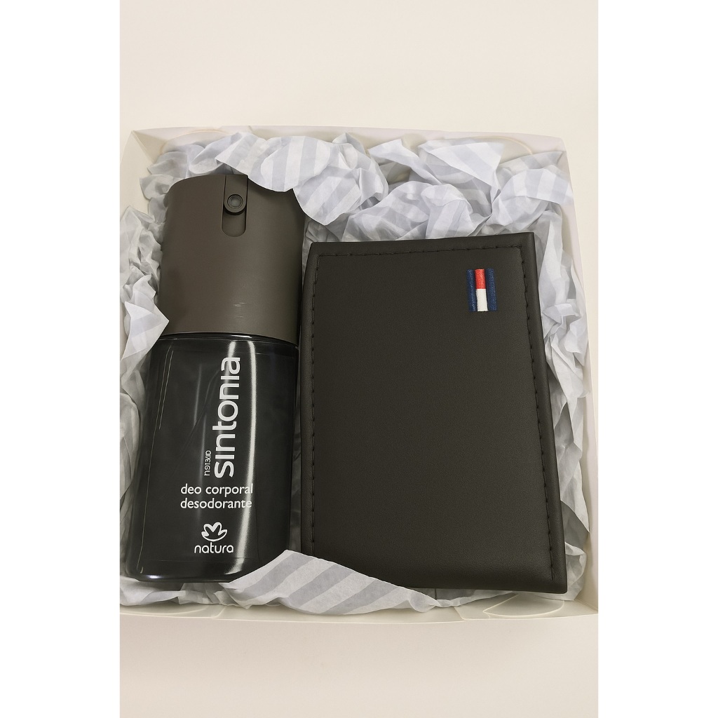 Kit Presente Masculino Natura Sintonia com Carteira Elegante