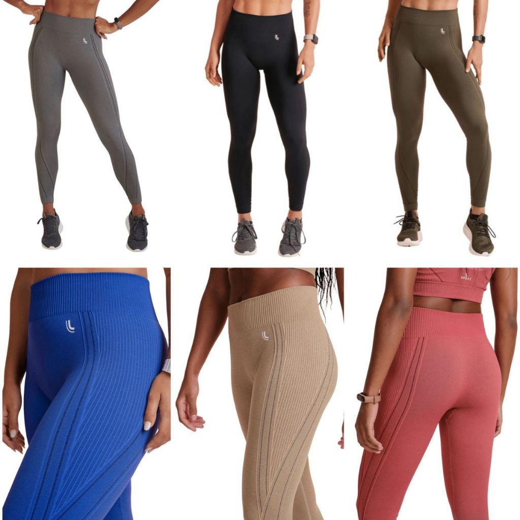 Calça Legging Lupo Canelada de Cintura Alta Sem Costura para Academia ...