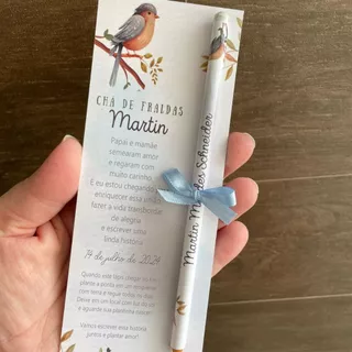 Lápis Personalizado + Marca Páginas para Lembrancinhas - Fazemos qualquer tema!