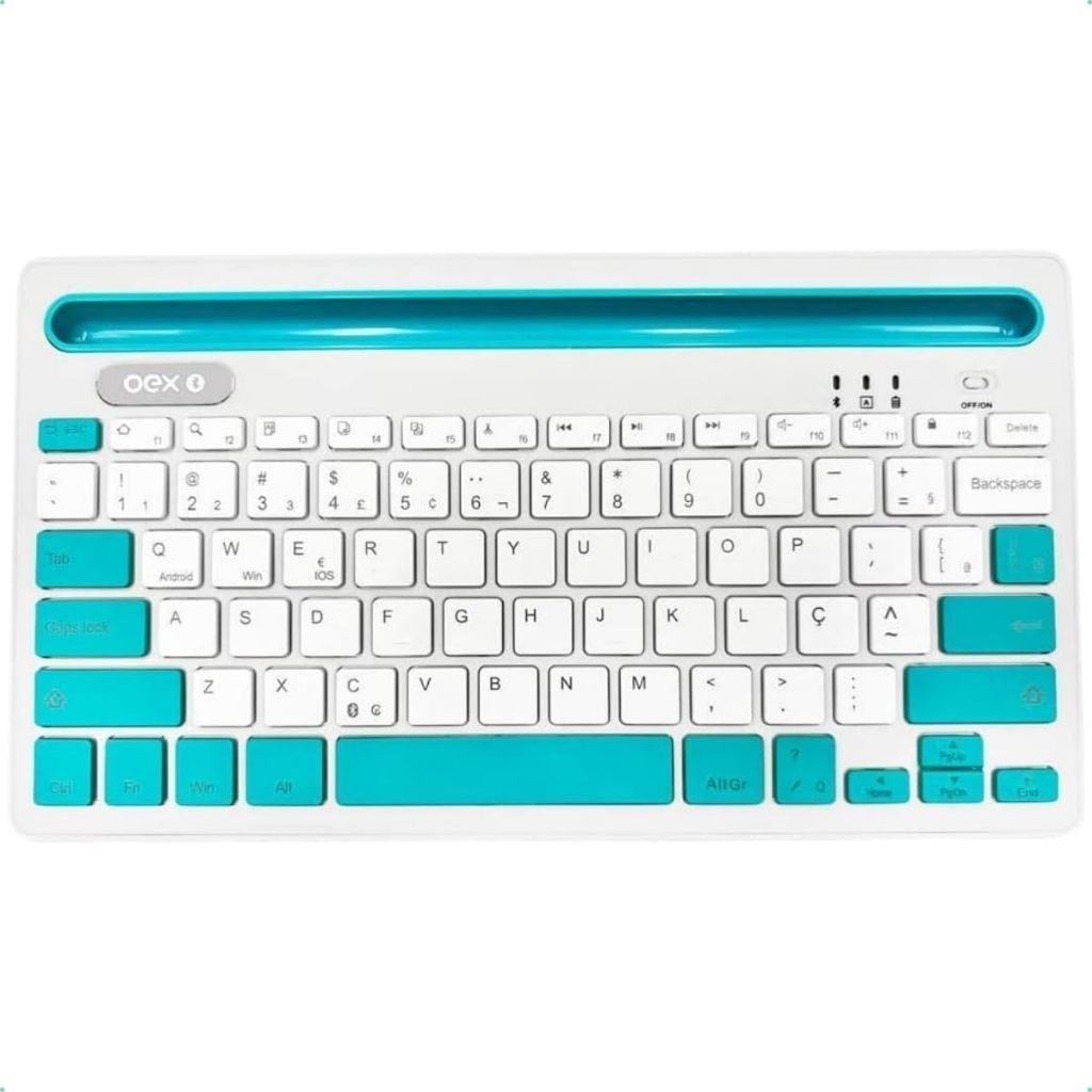 Teclado Sem Fio Bluetooth Class Oex Tc502 Compacto Abnt2