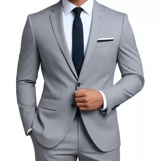 Terno Masculino Slim fit Italiano Advogado Formatura Completo modelo Tradicional Executivo Conjunto