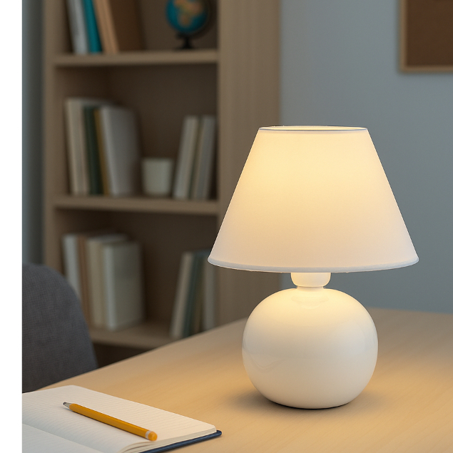 Abajur Luminaria Cerâmica Com Cúpula Quarto Decoração Adulto Escritório Infantil | Shopee Brasil