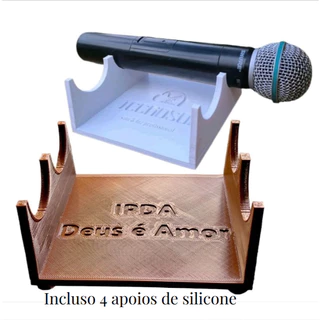 Suporte Microfone Mesa parede Personalizado - Impressão 3D