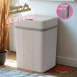 Lixeira Automática com Sensor Inteligente 18L - Para Cozinha, Banheiro e Escritório