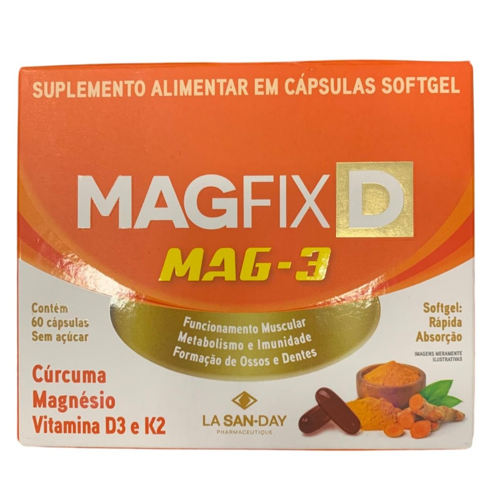 Suplemento Magfix D Mag-3 - 60Cps - La San Day | Shopee Brasil