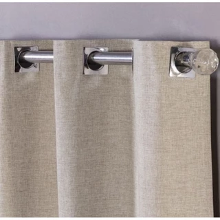Cortina em Linho 100% Blackout Corta Luz 4,00 x 2,70 Vedação Linho Linen Look luxo para Sala e Quarto